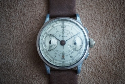 vintage rado chronograph with landeron movement