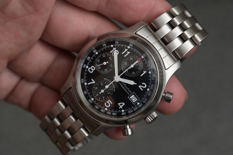 Montre Hamilton Lancaster Chronographe Vintage - Automatique Valjoux 7750, Occasion